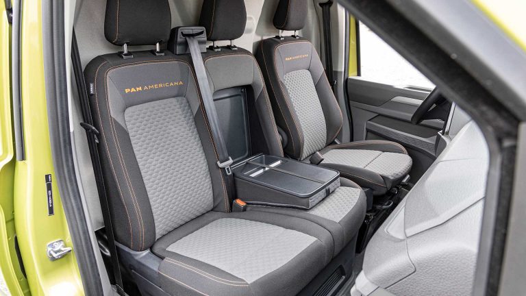 Volkswagen e-Transporter zakelijke lease - voorstoelen interieur