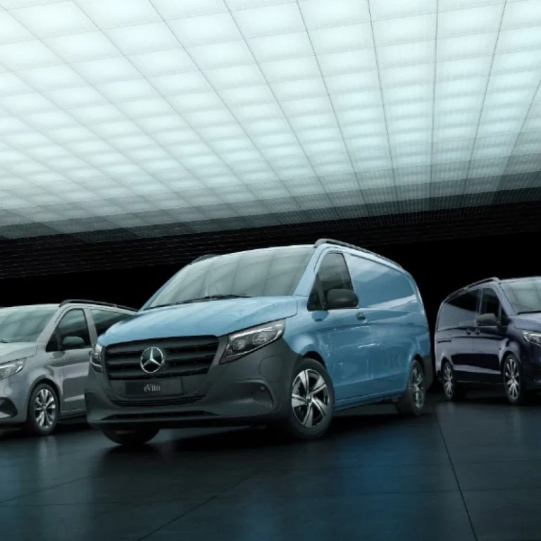 Mercedes-Benz eVito lease - drie kleurvarianten op een rij