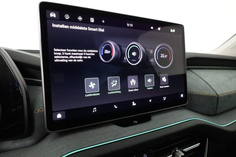 Skoda Kodiaq 1.5 TSI mHEV DSG-7 Business Edition lease - infotainmentscherm met instellingen voor de Smart Dial
