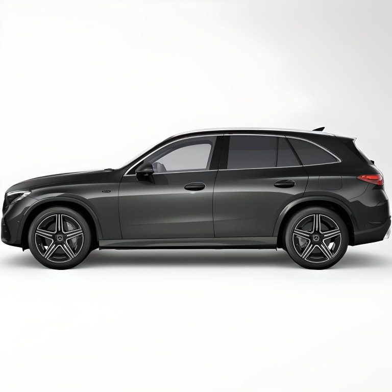 Mercedes-Benz GLC leasen - zijaanzicht in antraciet