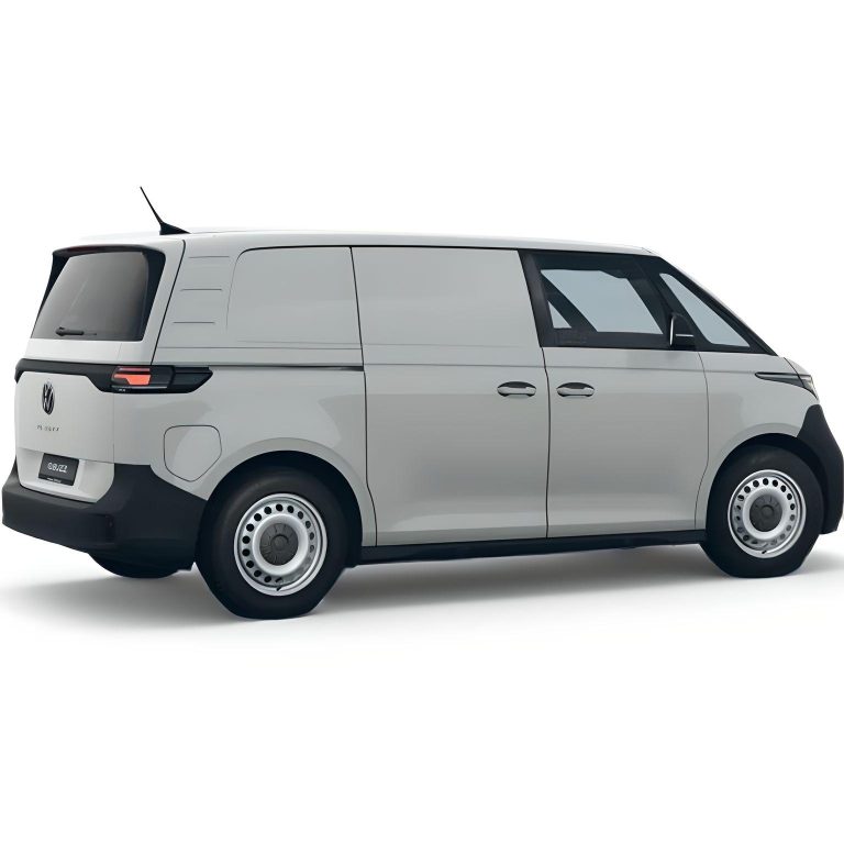 Volkswagen ID. Buzz Cargo 59kWh Economy Business L1H1 lease - zijaanzicht in lichtgrijs
