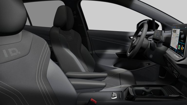 Volkswagen ID.4 77kWh Pro Limited Edition zakelijk leasen - voorstoelen gezien vanaf de achterbank