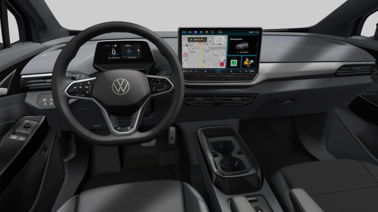 Volkswagen ID.4 zakelijke lease - dashboard met digital cockpit en infotainmentscherm
