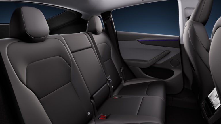 Tesla Model Y Premium Long Range zakelijke lease - achterbank interieur