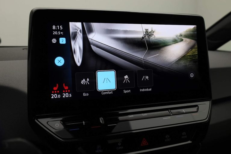 Volkswagen ID.3 zakelijke lease - infotainmentscherm met rijprofielen