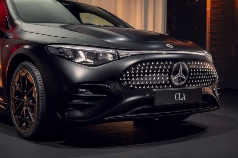 Mercedes-Benz CLA 250+ Launch Edition leasen - grille en koplamp in detail
