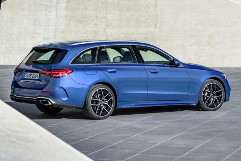 Mercedes-Benz C-Klasse Estate lease - achterzijde driekwart aanzicht