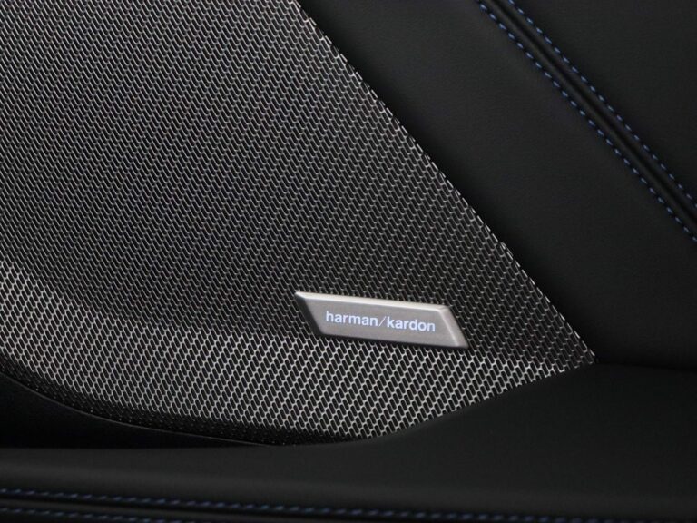 Zakelijk leasen BMW 1-Serie - close-up van de harman/kardon-luidspreker in het portier