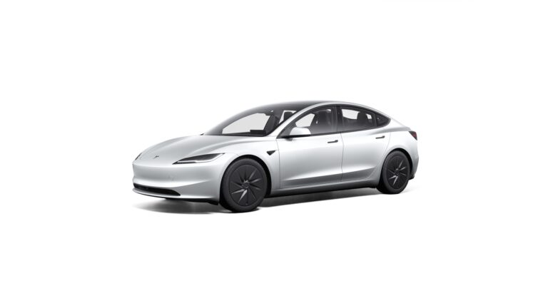 Tesla Model 3 Standard leasen - linksvoor aanzicht