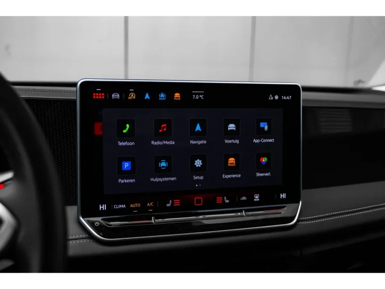 Volkswagen Tiguan lease - infotainment hoofdmenu