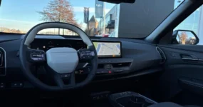 Kia EV5 met sfeerverlichting interieur