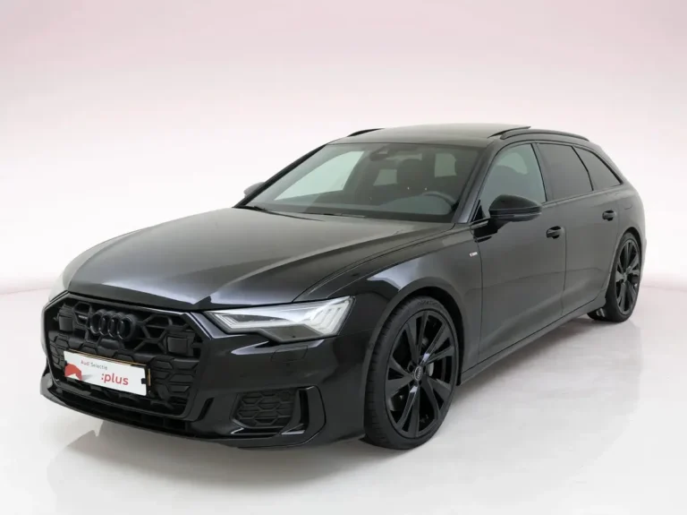 Audi A6 Avant occasion lease - middentunnel met de automatische transmissie pook en startknop