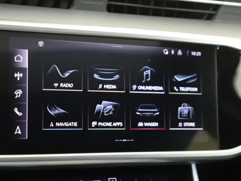 Audi A6 Avant uit voorraad - blik op de achterbank met bediening van de 4 zone airco