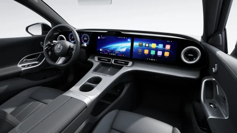 Mercedes-Benz C-Klasse Limousine lease - achteraanzicht met lichtbalk