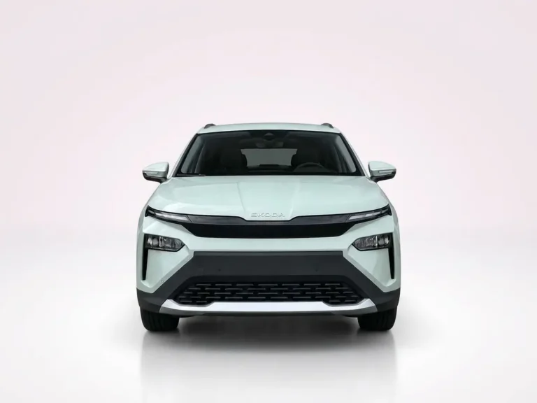 Skoda Elroq 85 leasen uit voorraad - zijaanzicht van de compacte elektrische SUV
