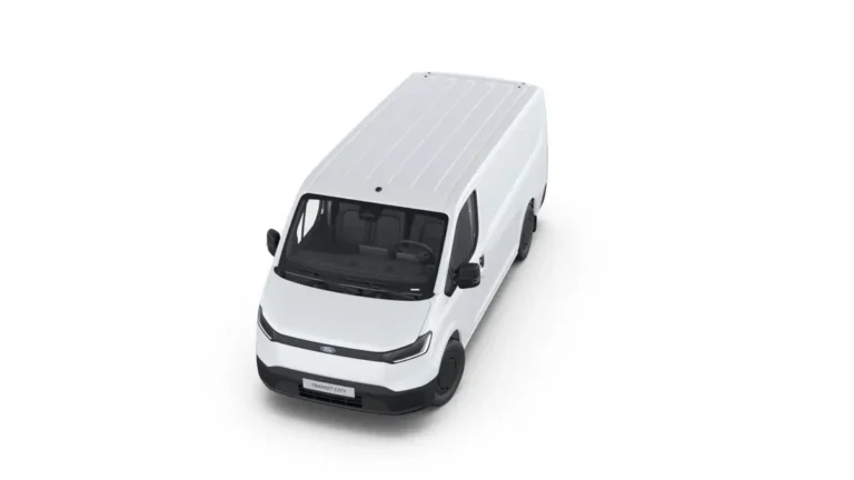 Ford Transit City, lease - close-up van laadpoort AC 11 kW en DC 87 kW
