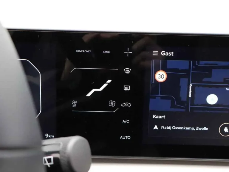 Kia EV4, scherm met bediening van de dual zone climate control