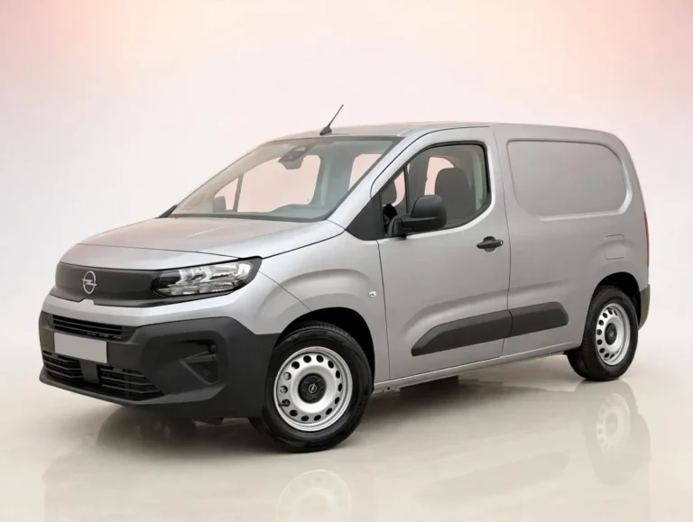 Opel Combo-e bedrijfswagen leasen, grijze bestelwagen schuin van voren links met zwarte voorbumper